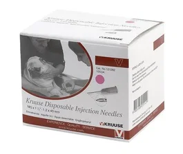 Kruuse Aguja Desechable 1,2x40mm 18G Rosa 100ud