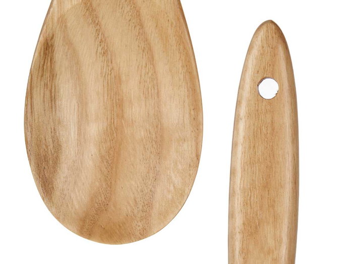 Kinvara Cuchara Madera Cocina Castaño Natural 35x7x2 cm (Set de 24)