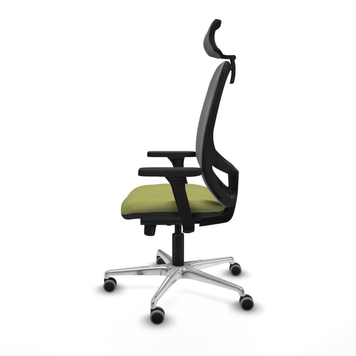 PIQUERAS Y CRESPO Silla de oficina Cilanco con mecanismo Sincro, Verde oliva y Gris PIQUERAS Y CRESPO Silla de oficina Cilanco con mecanismo Sincro, Verde oliva y Gris