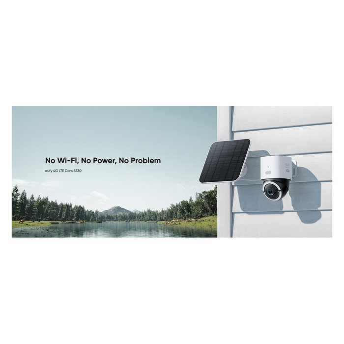 EUFY S330 Cámara de seguridad IP 4G LTE Exterior Inalámbrico 4K con Panel Solar Incluido