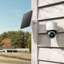 Eufy T86P2321 Cámara de Seguridad Exterior 4K Bala con Panel Solar, 4G LTE y WiFi, Visión Nocturna en Color, 360°, Batería 9400mAh, Audio Bidireccional, Blanco