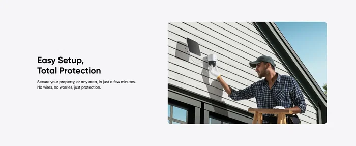 Eufy T86P2321 Cámara de Seguridad Exterior 4K Bala con Panel Solar, 4G LTE y WiFi, Visión Nocturna en Color, 360°, Batería 9400mAh, Audio Bidireccional, Blanco