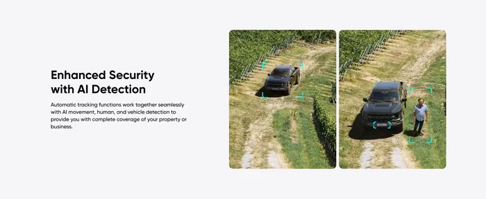 Eufy T86P2321 Cámara de Seguridad Exterior 4K Bala con Panel Solar, 4G LTE y WiFi, Visión Nocturna en Color, 360°, Batería 9400mAh, Audio Bidireccional, Blanco