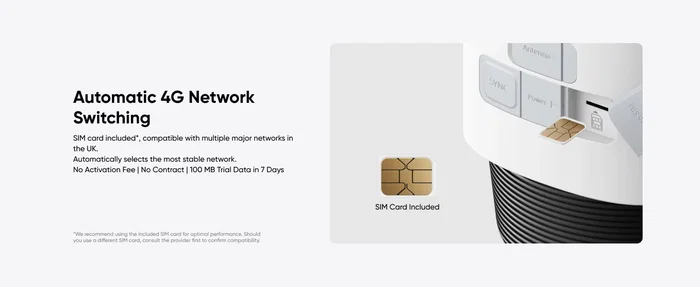 Eufy T86P2321 Cámara de Seguridad Exterior 4K Bala con Panel Solar, 4G LTE y WiFi, Visión Nocturna en Color, 360°, Batería 9400mAh, Audio Bidireccional, Blanco