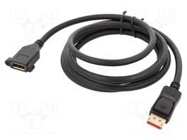DeLOCK Cable de extensión DisplayPort para instalación en panel 8K 60 Hz 2 m