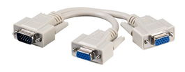 MicroConnect Cable divisor VGA en Y 0,30 m para conectar dos dispositivos a un solo puerto VGA