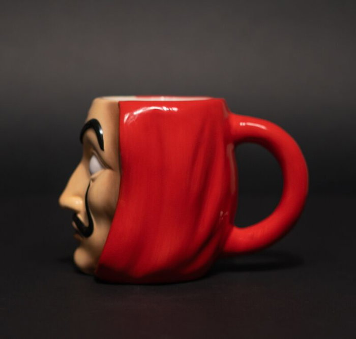 ERIK Taza 3D Máscara La Casa de Papel Dalí 350ml - Cerámica Coleccionable para Fans de la Serie de TV