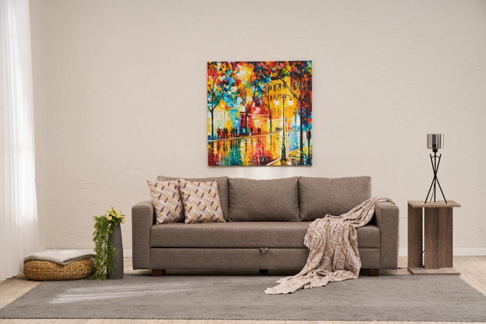 Atelier Del Sofa Aly Arzilla - Brown Sofá-Cama 3 Plazas Marrón 220x80x83 cm