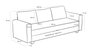 Atelier Del Sofa Aly Arzilla - Brown Sofá-Cama 3 Plazas Marrón 220x80x83 cm
