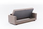 Atelier Del Sofa Aly Arzilla - Brown Sofá-Cama 3 Plazas Marrón 220x80x83 cm