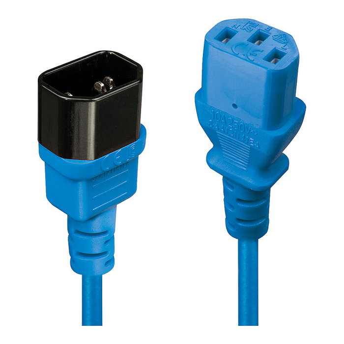 Lindy 30470 Cable de Extensión de Red Azul 0,5 m C14 a C13 Lindy 30470 Cable de Extensión de Red Azul 0,5 m C14 a C13