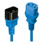 Lindy 30470 Cable de Extensión de Red Azul 0,5 m C14 a C13