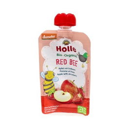 HOLLE Smoothie Manzana-Fresa para Bebés +8 Meses 100g