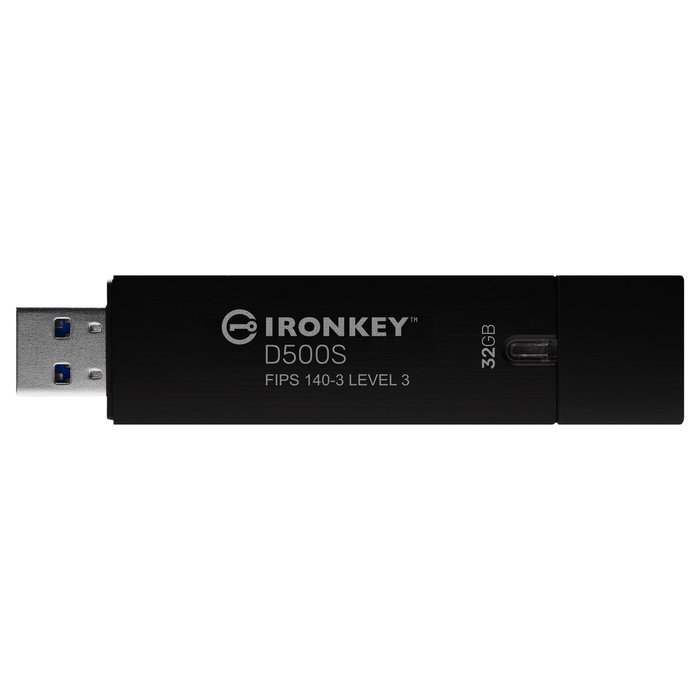 Kingston IronKey D500S 32GB USB 3.2 Gen 1 FIPS 140-3 AES-256 Memoria USB