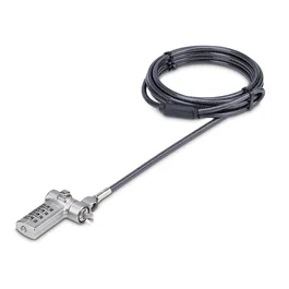 StarTech UNIVC4D-LAPTOP-LOCK Cable Antirrobo Universal para Portátil de 2m, Compatible con Noble Wedge/K-Slot/Nano, Cerradura de Combinación