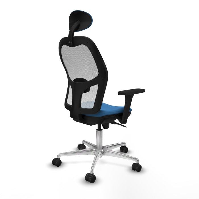 PIQUERAS Y CRESPO Silla de oficina Jorquera con mecanismo Sincro, Azul claro y Blanco PIQUERAS Y CRESPO Silla de oficina Jorquera con mecanismo Sincro, Azul claro y Blanco