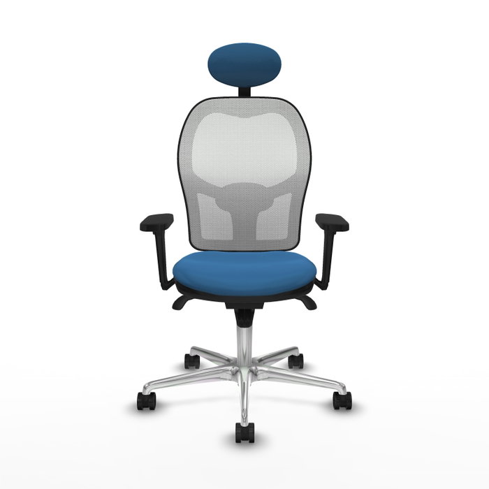 PIQUERAS Y CRESPO Silla de oficina Jorquera con mecanismo Sincro, Azul claro y Blanco PIQUERAS Y CRESPO Silla de oficina Jorquera con mecanismo Sincro, Azul claro y Blanco