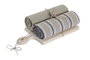 DKD Home Decor Set de 3 Paños de Cocina Beige Rayas y Liso