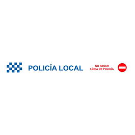 NMZ Cinta Balizamiento Policía Local No Pasar Línea 75 mm x 0,05 mm x 200 m