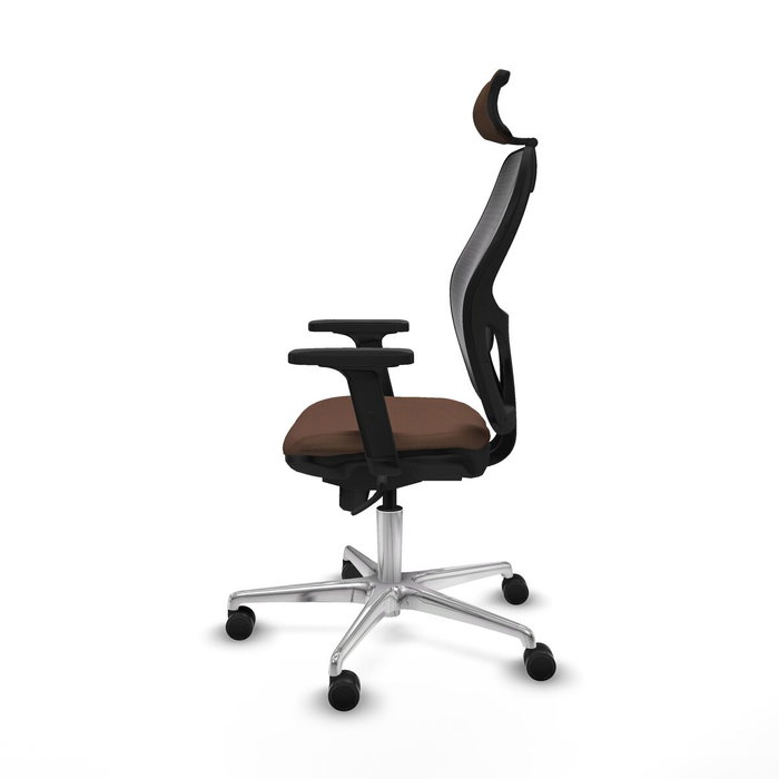 PIQUERAS Y CRESPO Silla de oficina Jorquera con mecanismo Sincro, Marrón y Negro PIQUERAS Y CRESPO Silla de oficina Jorquera con mecanismo Sincro, Marrón y Negro