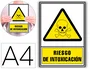 Archivo 2000 Pictograma Riesgo de Intoxicación PVC Amarillo Luminiscente 210x297 mm
