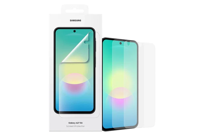 SAMSUNG Protector de pantalla y parte posterior para Galaxy A27 5G, transparente, 2 unidades