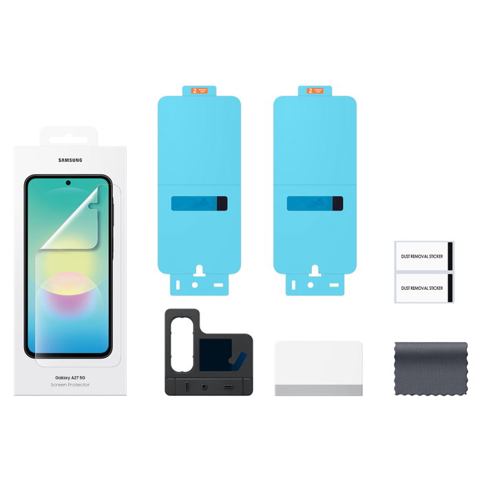 SAMSUNG Protector de pantalla y parte posterior para Galaxy A27 5G, transparente, 2 unidades
