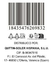 Quttin Cuchillo Santoku 17 cm con Alveolos Sybarite (8 Unidades)