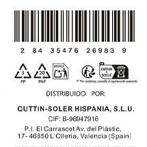 Quttin Cuchillo Santoku 17 cm con Alveolos Sybarite (8 Unidades)