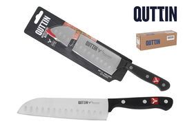 Quttin Cuchillo Santoku 17 cm con Alveolos Sybarite (8 Unidades)