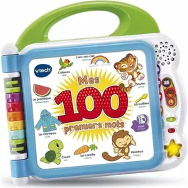 VTECH BABY Mi primer libro ilustrado bilingüe Francés Inglés Libro interactivo para bebés y niños pequeños 1.5-4 años 100 palabras 3 modos de juego