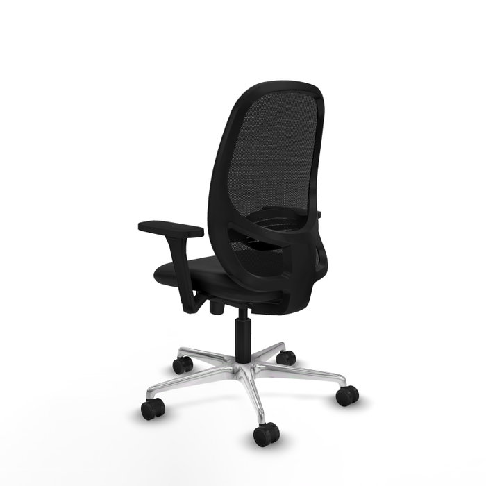 PIQUERAS Y CRESPO Silla de oficina Cilanco con mecanismo Sincro, Negro