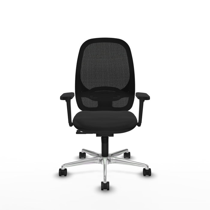 PIQUERAS Y CRESPO Silla de oficina Cilanco con mecanismo Sincro, Negro