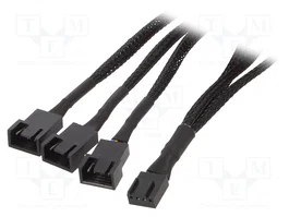 AKYGA Cable de alimentación 3pin macho, 4pin macho x2 y 4pin hembra