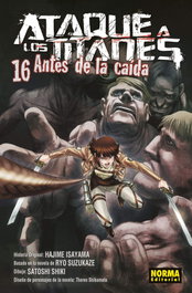 Ataque a los titanes antes de la caída 16, Hajime Isayama - NORMA EDITORIAL