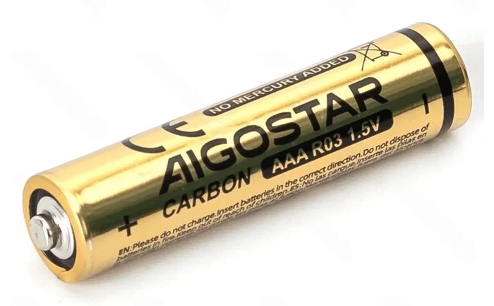 Aigostar Pilas AAA Zinc-carbono 1,5V 400 mAh (12 unidades)