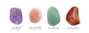 DKD Home Decor Llavero de Piedra Zinc Surtido de 4 Tipos