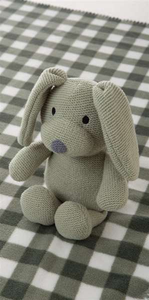 Creaciones Llopis Juguete Peluche Perro 26 cm con Manta a Cuadros 90x75 cm - Modelos Surtidos