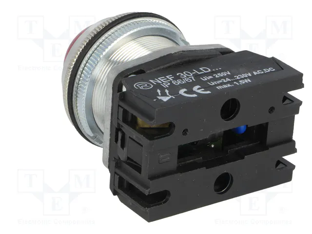 PROMET Lámpara de control NEF30 LED roja