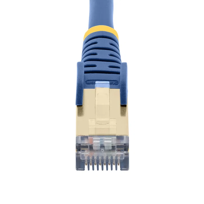 StarTech.com 6ASPAT3MBL Cable de red Cat6a 10 Gigabit Ethernet 10000 Mbps, 3 metros, Azul, Blindado U/FTP (STP), RJ45 Snagless, compatible PoE 100W