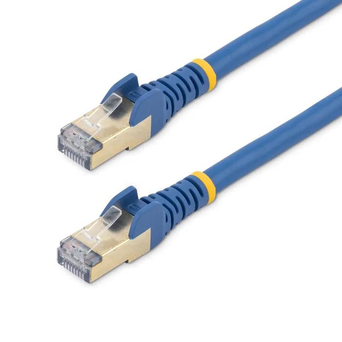 StarTech.com 6ASPAT3MBL Cable de red Cat6a 10 Gigabit Ethernet 10000 Mbps, 3 metros, Azul, Blindado U/FTP (STP), RJ45 Snagless, compatible PoE 100W