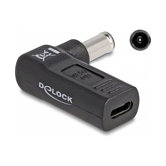 DeLOCK Adaptador de USB Type-C™ hembra a Sony 6,0 x 4,3 mm macho 90° Negro DeLOCK Adaptador de USB Type-C™ hembra a Sony 6,0 x 4,3 mm macho 90° Negro