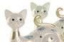 DKD Home Decor Figura de Gato en Resina, Surtido de 2 Modelos, Verde y Beige