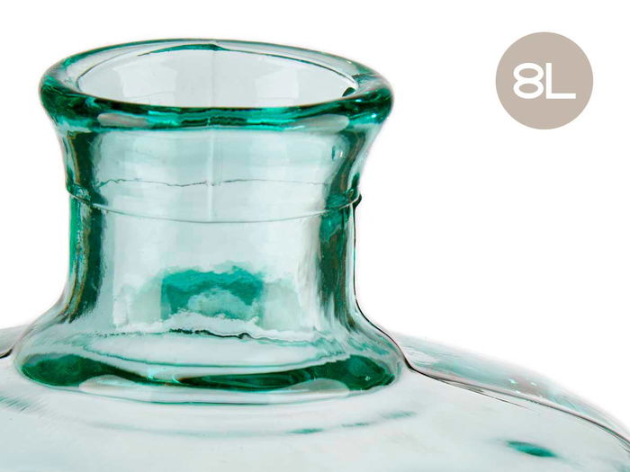 Giftdecor Botella Decorativa Vidrio Primavera 8L Transparente 19x42x19cm Giftdecor Botella Decorativa Vidrio Primavera 8L Transparente 19x42x19cm