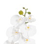 Flor Orquídea Blanco Tejido Decoración 107 cm (Set de 6)