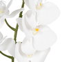 Flor Orquídea Blanco Tejido Decoración 107 cm (Set de 6)