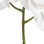 Flor Orquídea Blanco Tejido Decoración 107 cm (Set de 6)