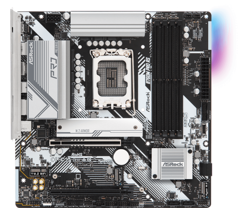 ASRock 90-MXBLH0-A0UAYZ Placa Base B760M Pro RS Intel B760 LGA 1700 DDR5 micro ATX para PC