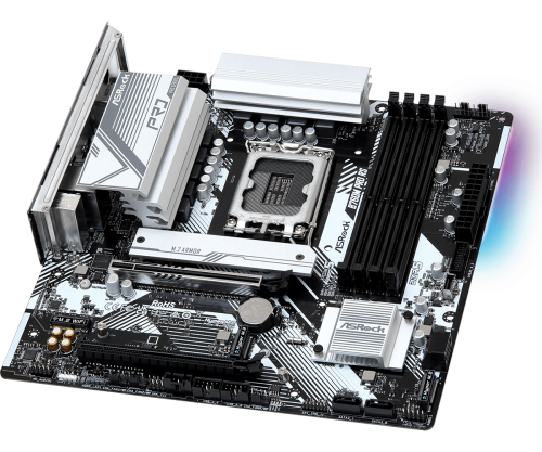 ASRock 90-MXBLH0-A0UAYZ Placa Base B760M Pro RS Intel B760 LGA 1700 DDR5 micro ATX para PC