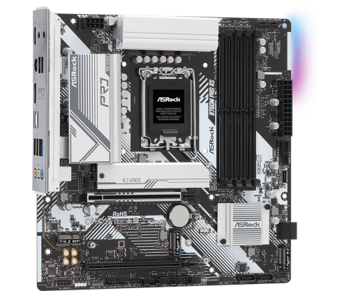 ASRock 90-MXBLH0-A0UAYZ Placa Base B760M Pro RS Intel B760 LGA 1700 DDR5 micro ATX para PC